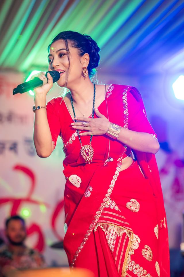 Radiant Red Mix Poly Paat Assamese Mekhela Chador Set – Traditional Woven Elegance