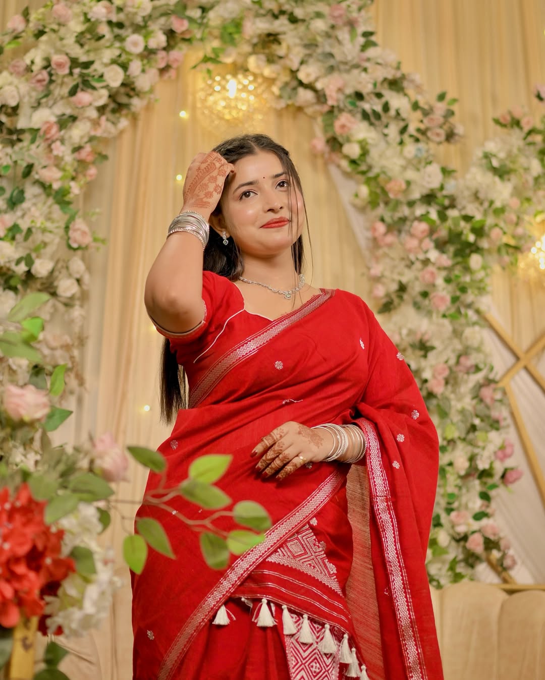 Mix Poly Paat Jura Assamese Mekhela Chador Set